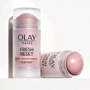 Olay NEW Clay Stick Mask Fresh Reset Pink Mineral Complex in Box Mess Free Mask